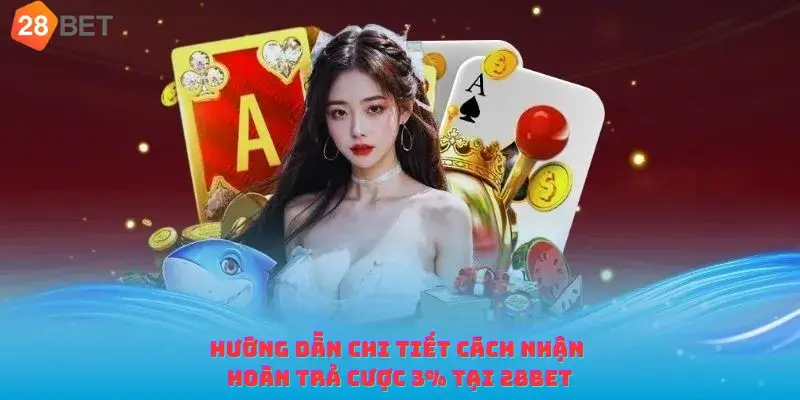 Hướng dẫn chi tiết cách nhận hoàn trả cược 3% tại 28bet