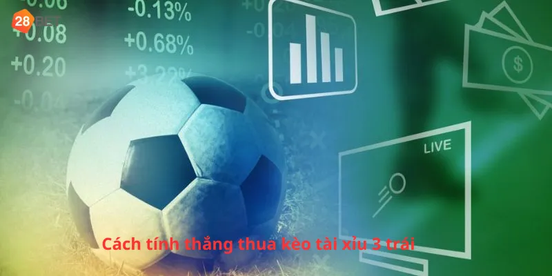 Cách tính thắng thua kèo tài xỉu 3 trái
